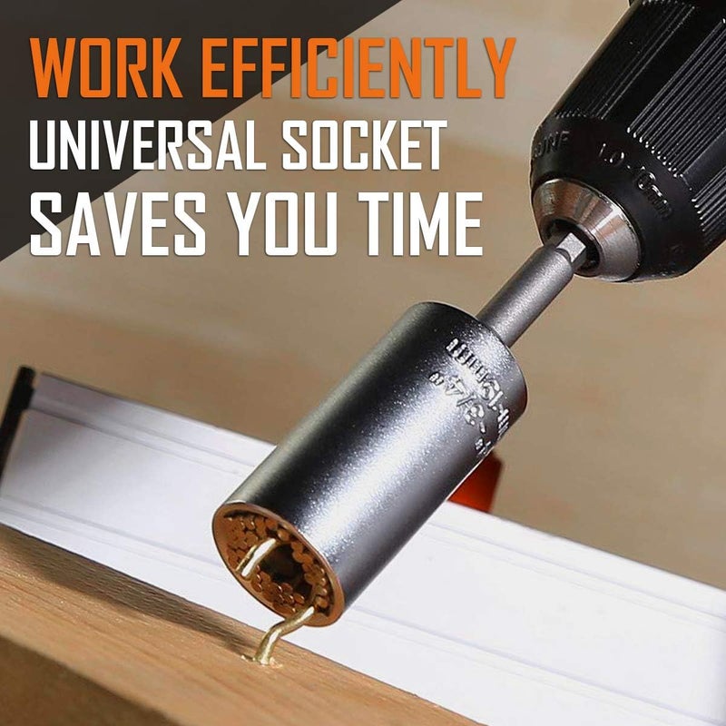 BIIB Dad Gifts for Men, Super Socket Father's Day Gifts from Daughter, Gifts for Dad Who Wants Nothing, Birthday Gifts for Men, Universal Socket Mens Gifts for Him, Husband, Grandpa, Tools Gadgets - Image 5